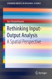 book Rethinking Input-Output Analysis: A Spatial Perspective