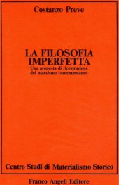 book La filosofia imperfetta. Una proposta di ricostruzione del marxismo contemporaneo