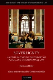 book Sovereignty: A Contribution To The Theory Of Public And International Law