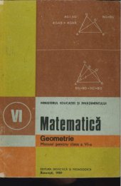 book Matematica Geometrie Manual pentru clasa a VI-a