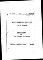 book Engineering Design Handbook - Principles of Explosive Behavior (AMCP 706-180).