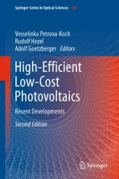 book High-Efficient Low-Cost Photovoltaics: Recent Developments