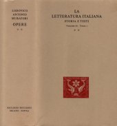 book La letteratura italiana. Storia e testi. Dal Muratori al Cesarotti. Opere di Lodovico Antonio Muratori