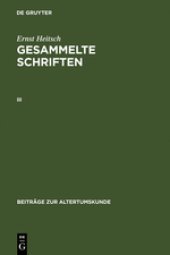 book Ernst Heitsch: Gesammelte Schriften. III