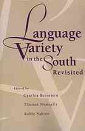 book Language Variety in the South Revisited