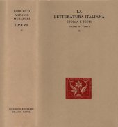 book La letteratura italiana. Storia e testi. Dal Muratori al Cesarotti. Opere di Lodovico Antonio Muratori