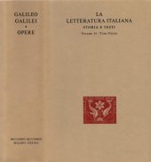 book La letteratura italiana. Storia e testi. Galileo e gli scienziati del Seicento. Opere di Galileo Galilei