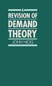 book A revision of demand theory