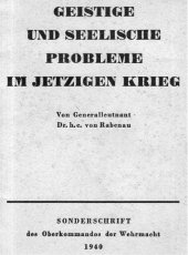 book Geistige und seelische Probleme im jetzigen Krieg