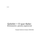 book QOHÉLET - O-que-sabe - Eclesiastes