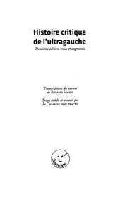 book Histoire critique de l’ultragauche