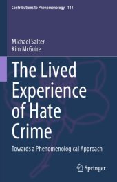 book The Lived Experience Of Hate Crime: Towards A Phenomenological Approach