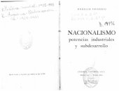 book Nacionalismo. Potencias industriales y subdesarrollo