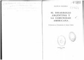 book El desarrollo argentino y la comunidad americana