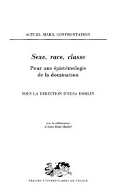 book Sexe, race, classe : pour une épistémologie de la domination