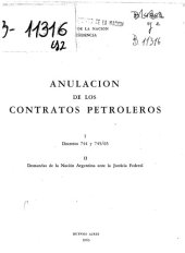 book Anulación de los contratos petroleros. Decretos 744 y 745/63