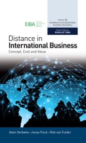 book Distance in International Business: Concept, Cost and Value