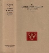 book La letteratura italiana. Storia e testi. Giuseppe Parini. Poesie e prose. Con appendice di poeti satirici e didascalici del Settecento