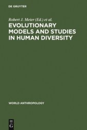 book Evolutionary Models and Studies in Human Diversity