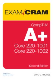 book CompTIA A+ Core 1 (220-1001) and Core 2 (220-1002) Exam Cram