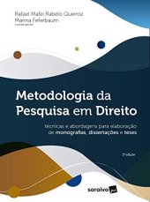 book Metodologia da pesquisa em direito - técnicas e abordagens para elaboração de monografias, dissertações e teses