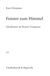 book Fenster zum Himmel Gleichnisse im Neuen Testament