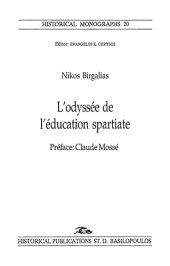 book L’odyssée de l’éducation spartiate