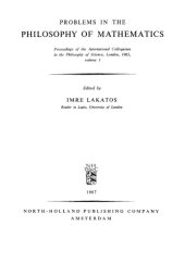 book Problems in the Philosophy of Mathematics