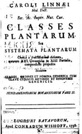 book Classes plantarum