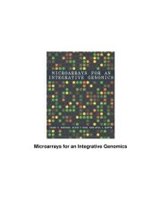 book Microarrays for an Integrative Genomics Computational Molecular Biology