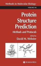 book Protein Structure Prediction: Methods and Protocols