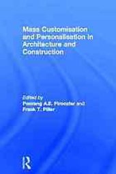 book Mass customisation and personalisation in architecture and construction