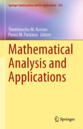 book Mathematical Analysis and Applications