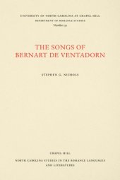 book The Songs of Bernart de Ventadorn.