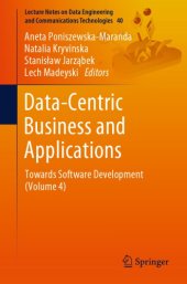 book Data-Centric Business And Applications: Towards Software Development