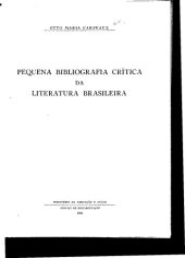 book Pequena Bibliografia Critica da Literatura Brasileira