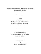 book A study of the effects of caffeine upon the growth and metabolism of yeast