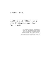 book Aufbau  und   Gliederung   der   Gebirgstruppe   der   Waffen-SS