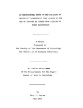 book An experimental study of the relation of masculinity-femininity test scores to the sex of persons as judged from samples of their handwriting