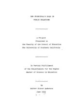 book The principal’s role in public relations