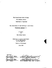 book THE INHERITANCE OF LEAF MARKING IN RED CLOVER (TRIFOLIUM PRATENSE L.)