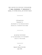 book Some taxonomic and ecological considerations of Marah, Echinopepon, and Echinocystis in Canada, the United States, and Northern Mexico