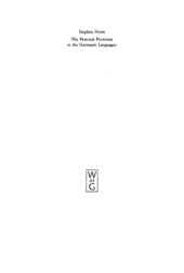 book The Personal Pronouns in the Germanic Languages A Study of Personal Pronoun Morphology and Change in the Germanic Languages from the First Records to the Present Day