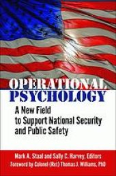 book Operational Psychology : a new field to support national security and public.