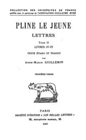 book Pline Le Jeune: Lettres. Tome II: Livres IV-VI