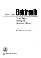 book Elektronik : Grundlagen, Prinzipien, Zusammenhänge