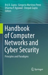 book Handbook Of Computer Networks And Cyber Security: Principles And Paradigms