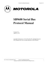 book SB9600 Serial Bus Protocol Manual