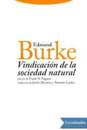 book Vindicación de la sociedad natural