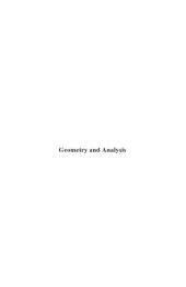 book Geometry and Analysis